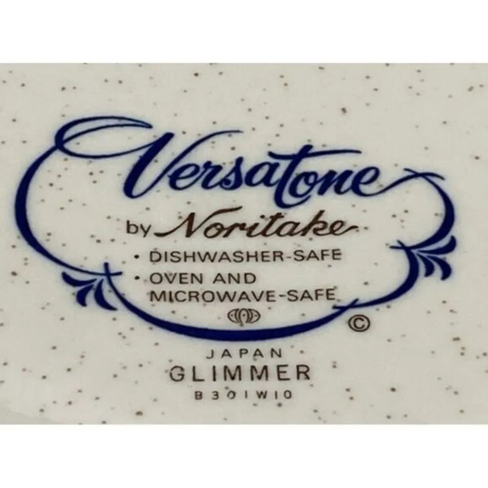 Noritake Versatone Glimmer Salad Plate (s) Blue‎ Flowers